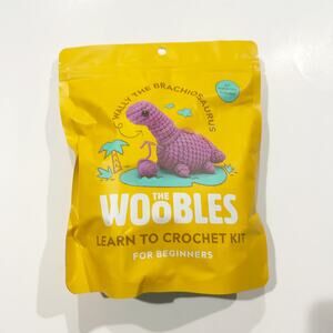 Woobles Wally The Brachiosaurus Beginner Crochet Kit Brand New Unopened Hook